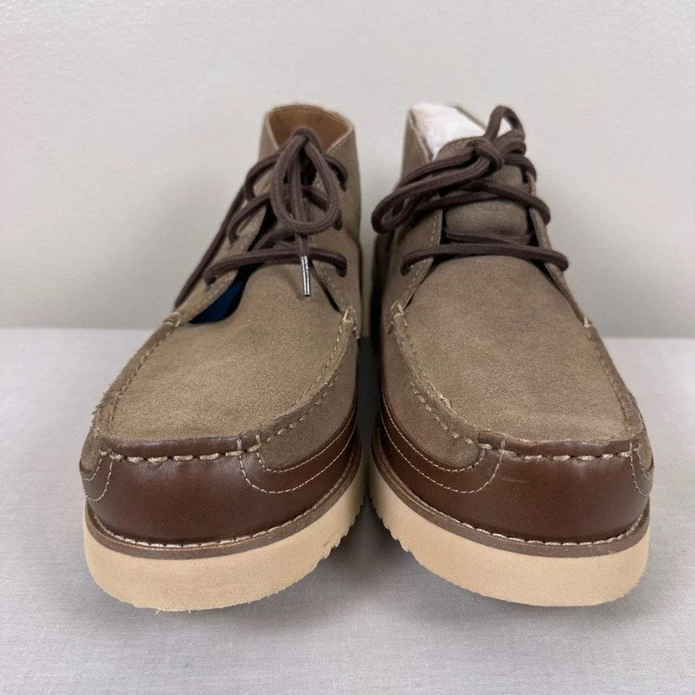 Dockers Men's 11 Calgary Taupe Suede Moc Toe Chukka Boots 90-32232